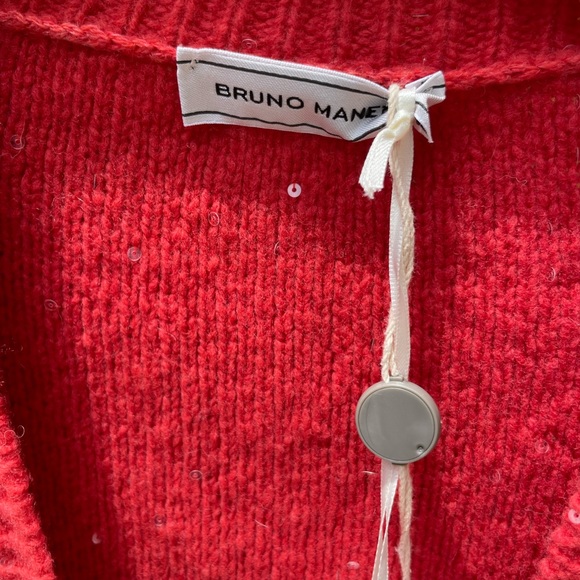 NWT Bruno Manetti Sequined Cardigan Sz. 44 Italian - Picture 8 of 16